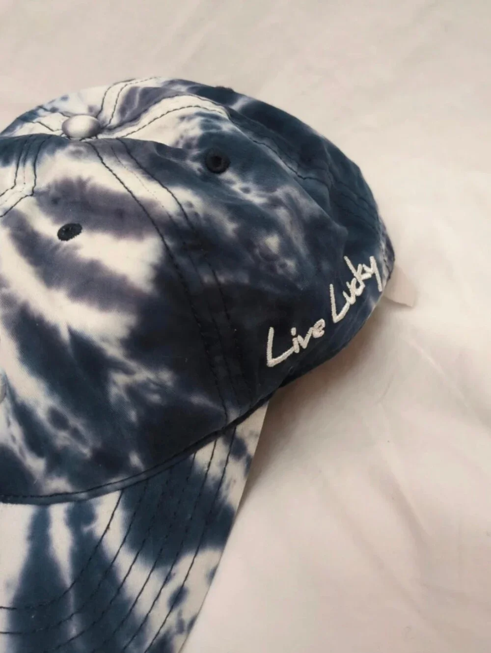 Tie-Dye Clover Baseball Cap - Blue